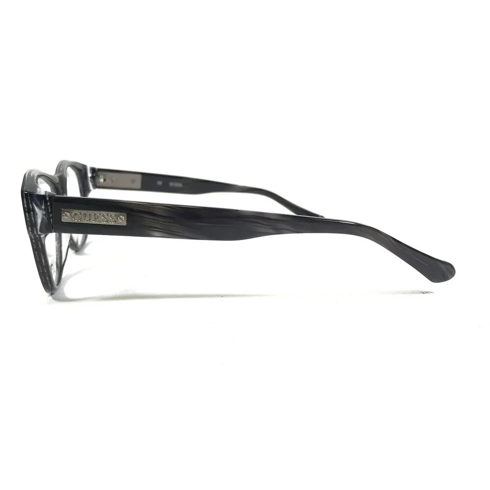 Guess Eyeglasses Frames GU1753 GRY Dark Purple Horn Round Full Rim 53-16-140